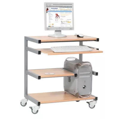 computertisch, pc-tisch, rollwagen, monitorständer, tischplatte