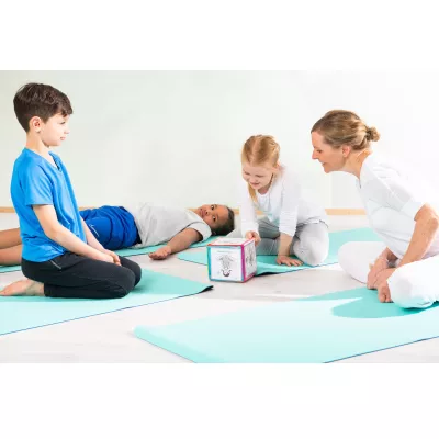 yoga, mat, kids, game, box