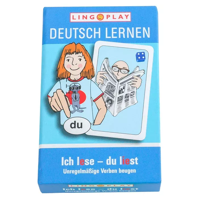 Deutsch lernen, Lernspiel, du, Unregelmäßige Verben, Bildungsbox