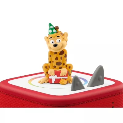 Kinderfigur, Giraffenfigur, Löwenfigur, Partyhut, Geschenkbox