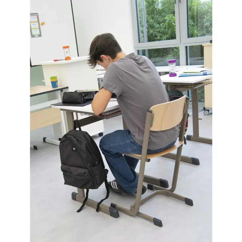 Rucksack, Schüler, Schreibtisch, Klassenzimmer, Stuhl