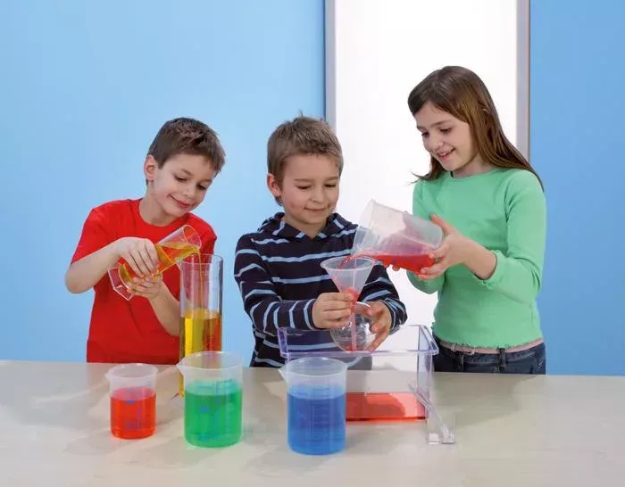 Chem kits, Becherset, Messbehälter, Farben, Experimente