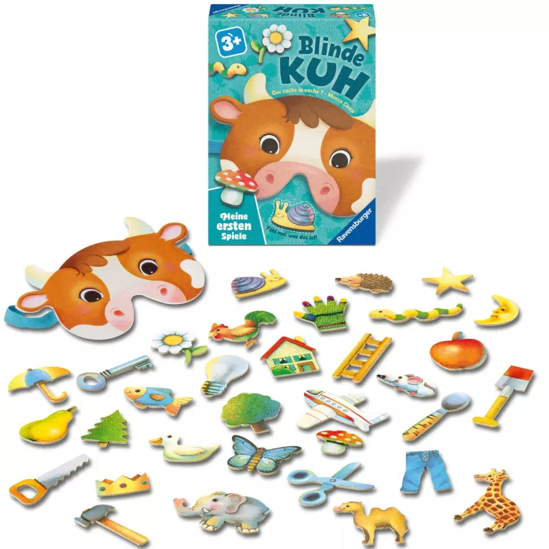 Lernspielzeug, Tiermaske, Puzzle-Set, Holz-Motiv, Kinder-Spielzeug