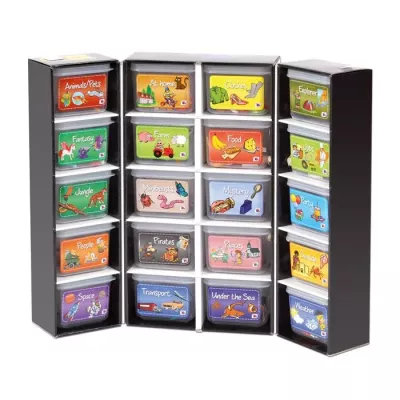 Kartenbox, Lernkarten, Aufbewahrungsbox, Farbige Karten, Themenkarten