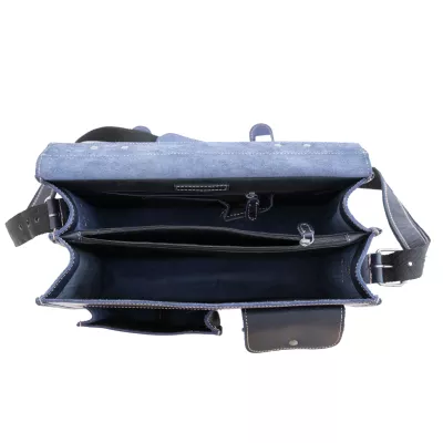 Umhängetasche, Crossbody, Denim, Navy, Reißverschluss
