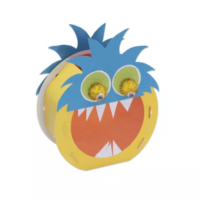 Kinderkoffer, Ananas, Karikatur, Gelb, Fratzenschutzmasken
