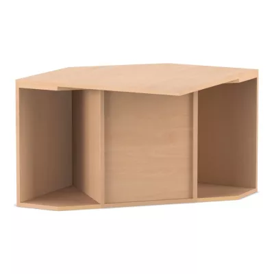 Holzregal, Zweckregal, Küchenauflage, offener Stauraum, naturholz