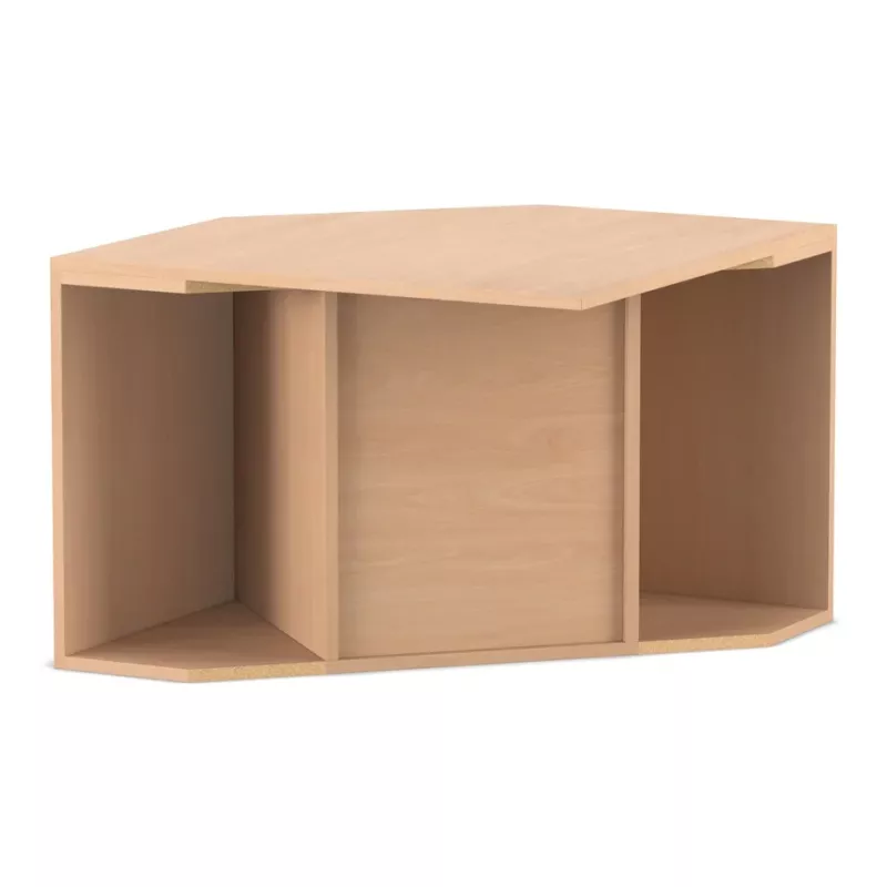 Holzregal, Zweckregal, Küchenauflage, offener Stauraum, naturholz