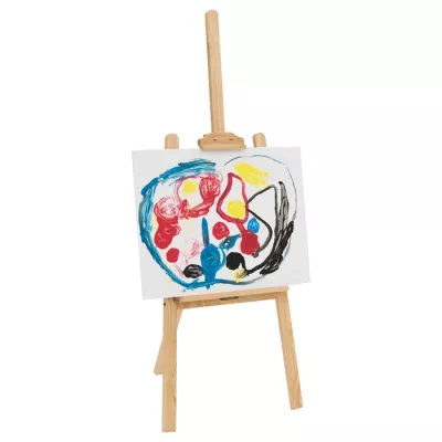 Kinderkünstler-Easel, Kinderzeichnung, Malboard, Holzständer, Kunstprojekt