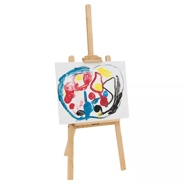 Kinderkünstler-Easel, Kinderzeichnung, Malboard, Holzständer, Kunstprojekt