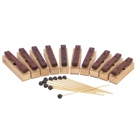 Sopran-Klangbausteine 10er-Set, Holz
