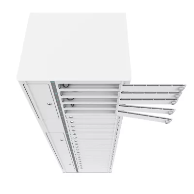 server, rack-mounted, blade chassis, Datenzentrum, weiße Gehäuse
