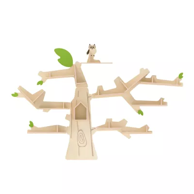 Holzspielzeug, Waldvogel-Baum, Baumstruktur, Holzspielanlage, Naturholz