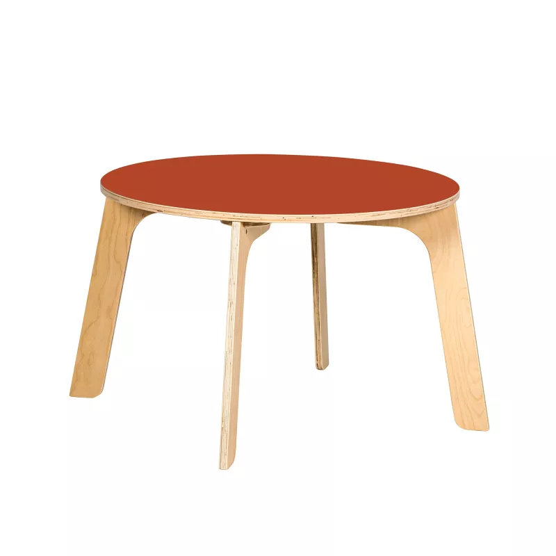 Tisch, Rund, Holztisch, Beige Holz, Holzplatte
