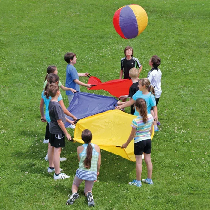 Kinder, Spiel, Tuch, Farben, Gras