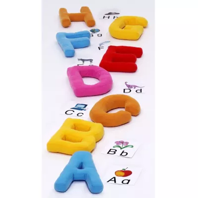alphabetkissen, Buchstabenkissen, Bildungs Spielzeug, bunte Buchstaben, weiche Kissen
