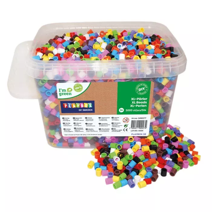 Perlen, Kunststoffperlen, Bunte Perlen, Hobbyset, Legoartig
