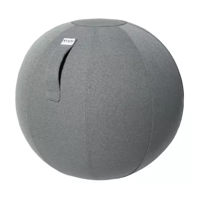 Sitzball, Stoffbezug, Grau, Runde Form, Tragegriff