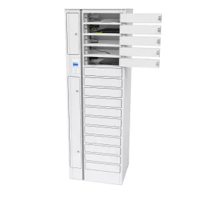 zioxi Volt – onView Laptop-Spind, 16 Geräte Steckdosenanschluss, Hybrid-RFID