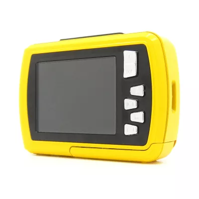 kamerakamera, digital-kamera, farbton-gelb, lcd-bildschirm, knopfsteuerung