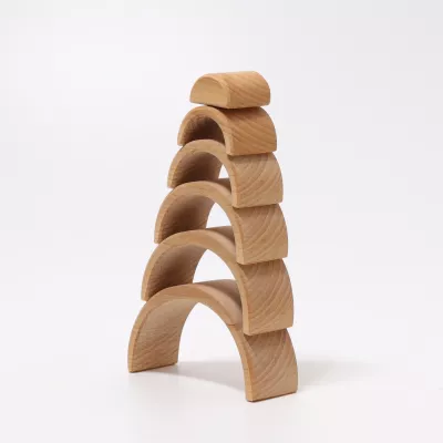 Holzspielzeug, Stapelspiel, Kugelkonstruktion, Naturholz, Kinderspielzeug