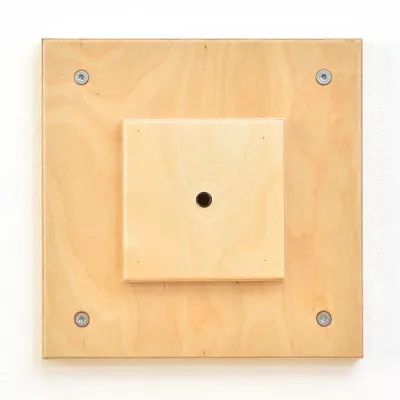 Holz, Holzschicht, Quadrat, Loch, Montage