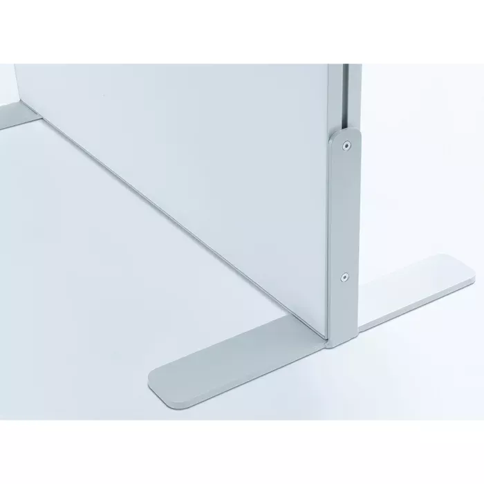 Tischfuß, Ständer, Metall, Grau, Fußplatte