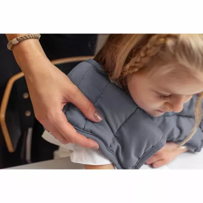 baby, child, coat, padded, gray