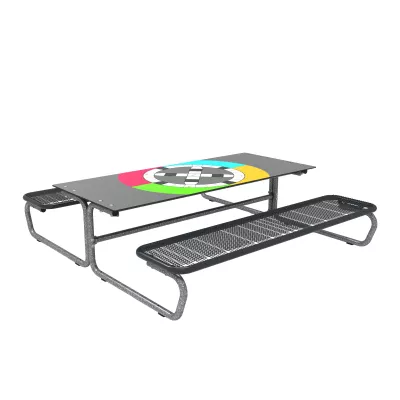 Tisch, Klimt-Farben, Metal-tisch, Gitterplatte, Sporttisch