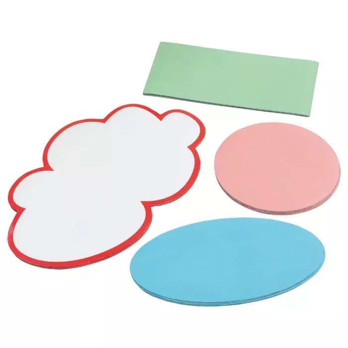Sticker, Schaumform, Wolke Ausschnitt, runde Magnete, Pappe Karton