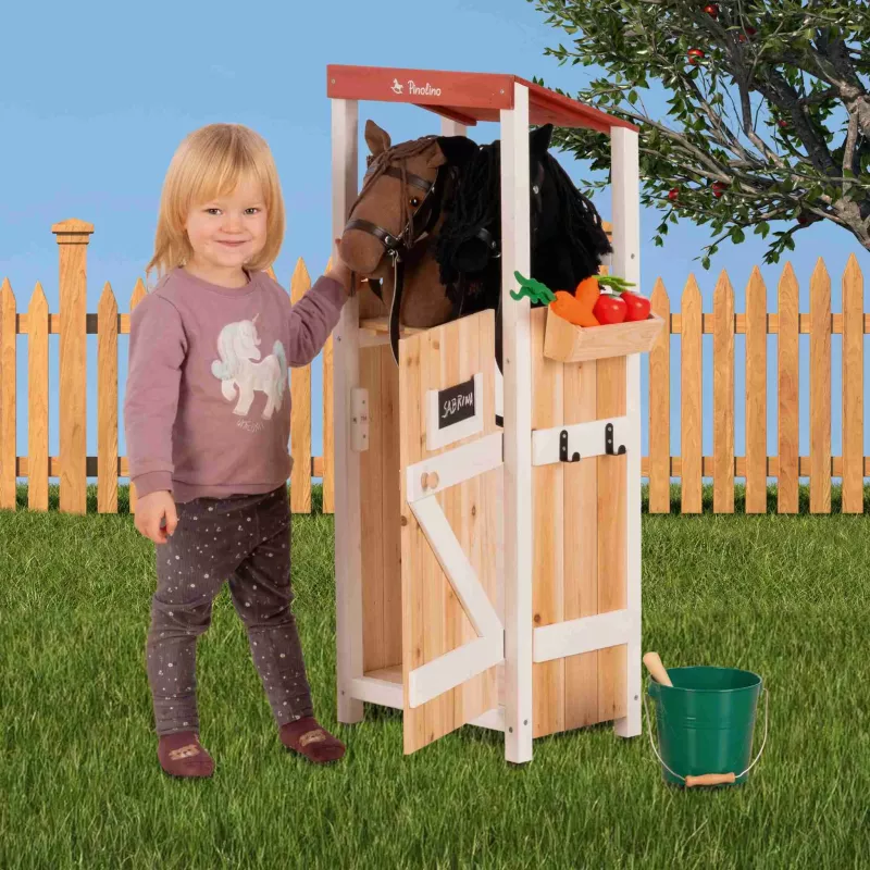 Kinderstall, Stehbox, Holzbox, Pferdebox, Spielzeugstall
