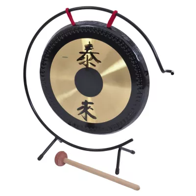 gong, glocken, bronzene scheibe, rahmenständer, schlägel