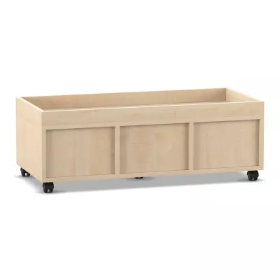 Holzkiste, Aufbewahrungsbox, Casterbox, Nutzungsbox, Panelplatte