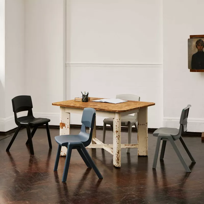 Tisch, Schreibtisch, Holztisch, Stuhlset, Arbeitszimmer