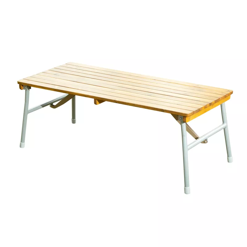 Tisch, Holztisch, Klappbeine, Holzplatten-Tisch, Sitzbank-ähnlich