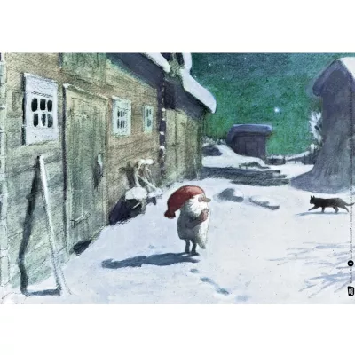 winter, Hütte, Schnee, Haus, Gnom