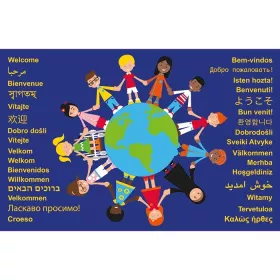 Willkommensteppich Kinder der Welt