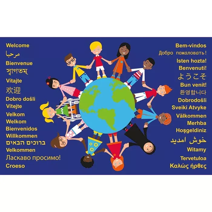 erde, kinder, globus, gruppe, multikulturell