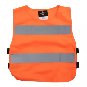 Sicherheitsponcho mit Reflexstreifen, orange Größe XS