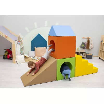 Kletterturm, Bausatz, Spielturm, Kleinkind-Spielzeug, Rutschstufen