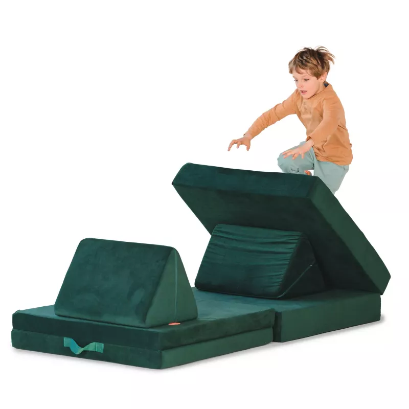 Kletterpuzzle, Schaumstoffmatte, Kinderspielzeug, Grüne Matte, Aufbaupaket