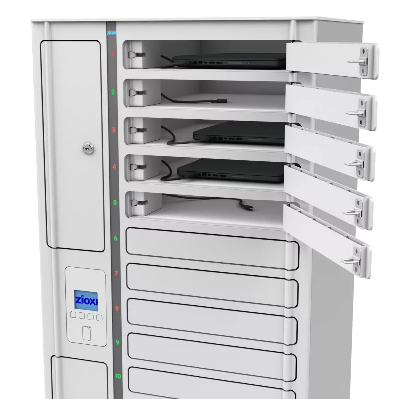 Serverrack, Rack, Laptops on shelf, Vertical cabinet, Tür drauf lock