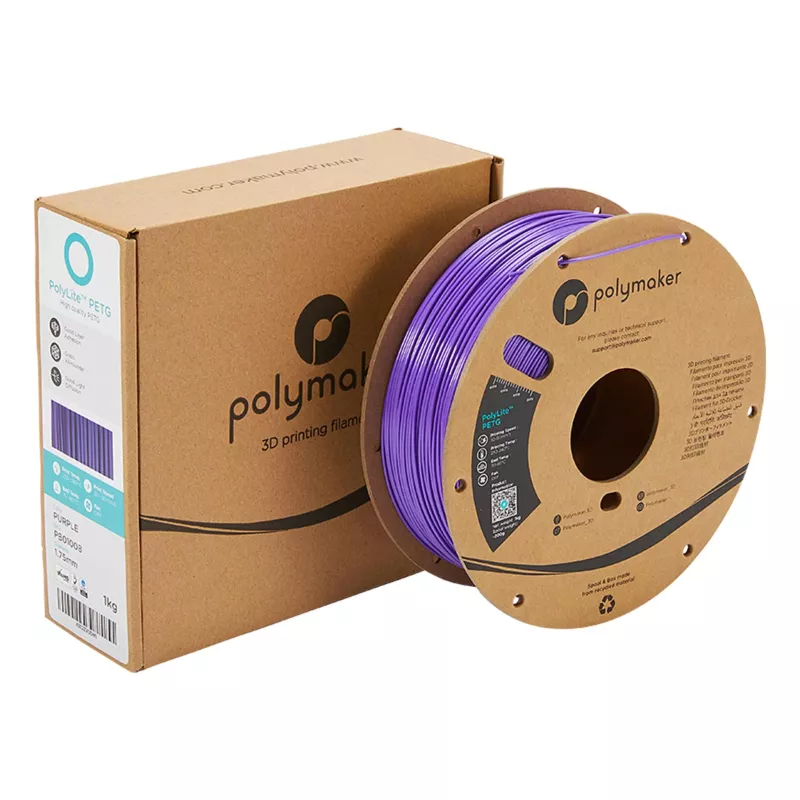 3D-Druck Filament, PLA-Filament, lila Filament, Spule, Polymaker