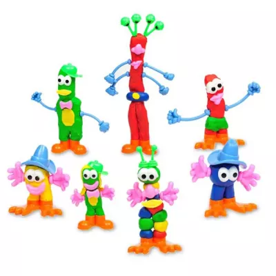 Frösche, Clownsfiguren, Playset, Plastik-Figuren, Bunte Figuren