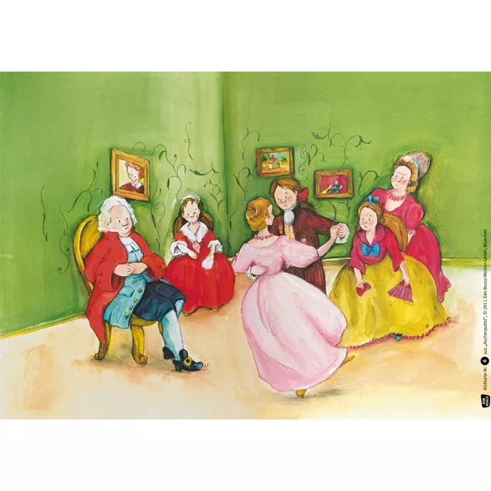 Tanzgruppe, Ballkleid, Gebrauchsgegenstand, Gemälde, Wohnzimmer