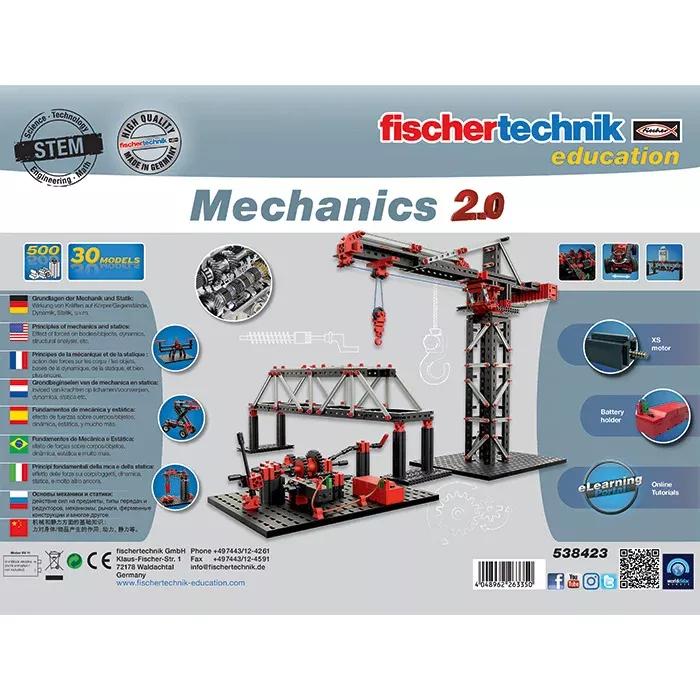 Mechanikset, Konstruktionsspielzeug, Kranmodell, Industrieller Kran,  STEM-Bildung