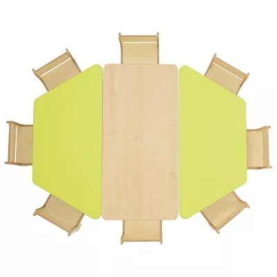 Kindertisch, Kita-Tisch, Holztisch, Frühstückstisch, Kinderstühleset