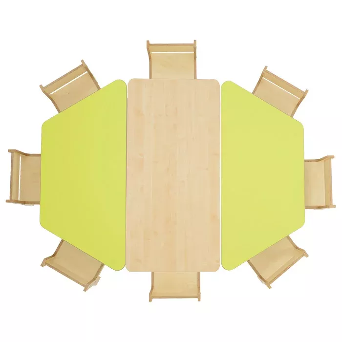 Kindertisch, Kita-Tisch, Holztisch, Frühstückstisch, Kinderstühleset