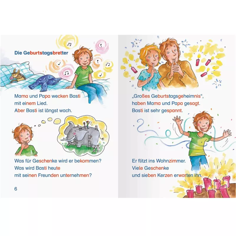 Kinderbuch, Geburtstag, Lied, Basti, Feier