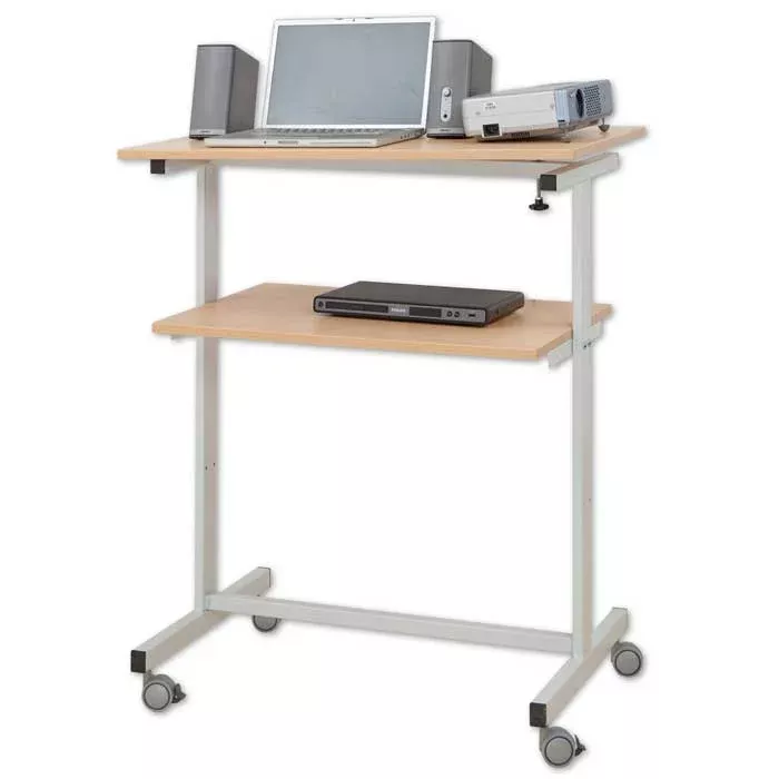 Computertisch, Laptop-Tisch, Steh-/Schreibtisch, Rolltisch, Holzplatten